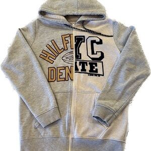 Tommy Hilfiger Creative Mix Match Front Zipper‎ Hooded Sweatshirt Size Medium